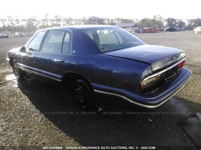 1G4CW52K8SH638486 - 1995 BUICK PARK AVENUE  Dark Blue photo 3