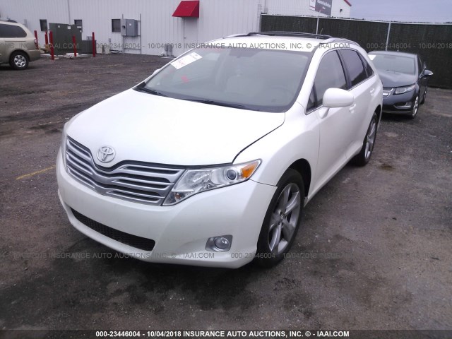 4T3ZK11A89U015420 - 2009 TOYOTA VENZA WHITE photo 2