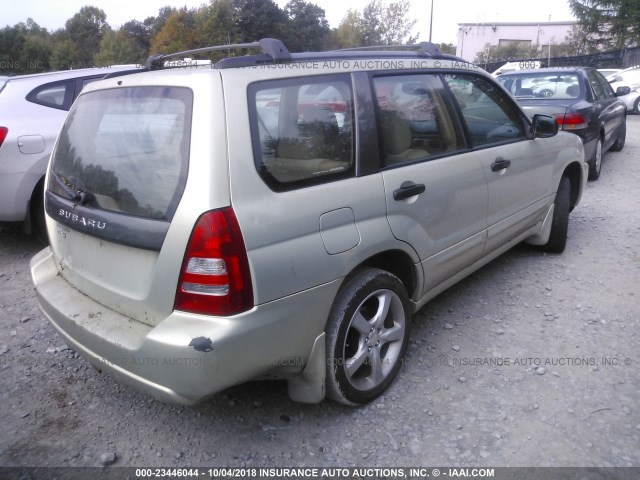 JF1SG65645H745384 - 2005 SUBARU FORESTER 2.5XS GRAY photo 4