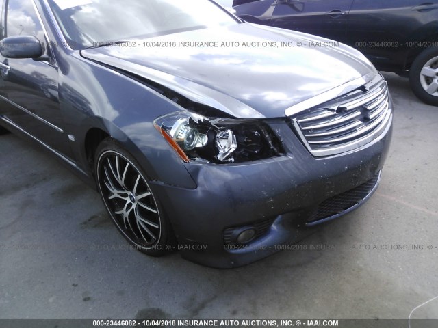 JN1CY0AP4AM910653 - 2010 INFINITI M35 SPORT BLUE photo 6