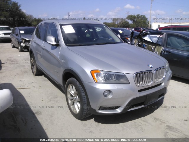 5UXWX7C57BLT78337 - 2011 BMW X3 XDRIVE35I GRAY photo 1