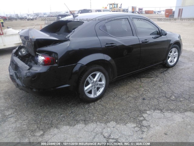 1B3BD1FB8BN501480 - 2011 DODGE AVENGER MAINSTREET BLACK photo 4