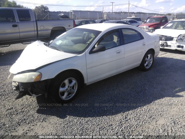 1B3EL46X54N211701 - 2004 DODGE STRATUS SXT WHITE photo 2