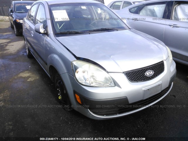 KNADE223096439406 - 2009 KIA RIO LX/SX SILVER photo 6