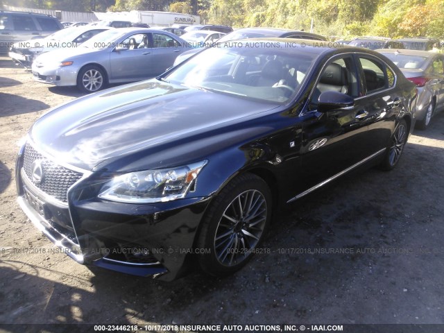 JTHCL5EF2D5017159 - 2013 LEXUS LS 460 BLACK photo 2