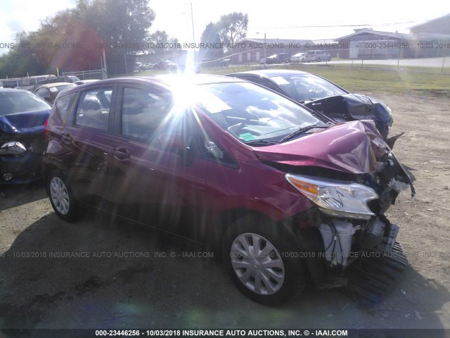 3N1CE2CP4EL405567 - 2014 NISSAN VERSA NOTE S/S PLUS/SV/SL RED photo 1