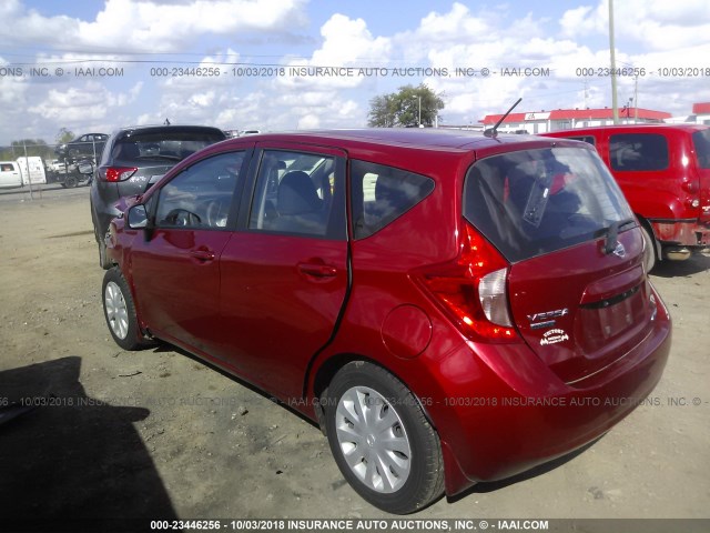 3N1CE2CP4EL405567 - 2014 NISSAN VERSA NOTE S/S PLUS/SV/SL RED photo 3