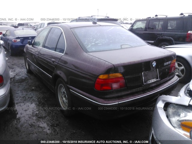 WBADD6324VBW23491 - 1997 BMW 528 I AUTOMATIC MAROON photo 3