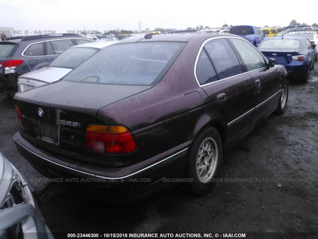 WBADD6324VBW23491 - 1997 BMW 528 I AUTOMATIC MAROON photo 4