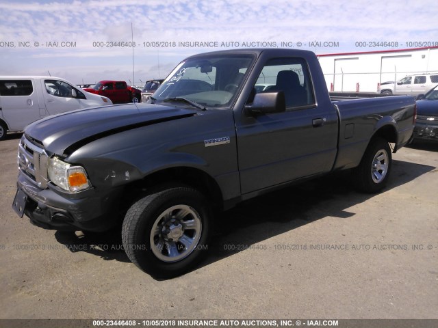 1FTYR10D18PA62592 - 2008 FORD RANGER GRAY photo 2