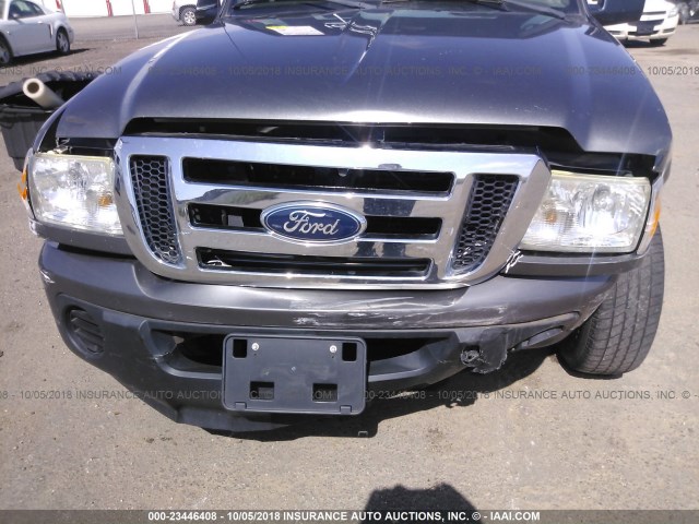 1FTYR10D18PA62592 - 2008 FORD RANGER GRAY photo 6