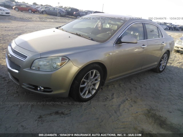 1G1ZK577384215144 - 2008 CHEVROLET MALIBU LTZ 金色 照片 2