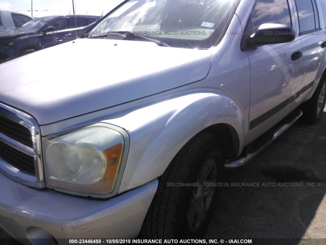 1D4HD48N46F179392 - 2006 DODGE DURANGO SLT GRAY photo 6