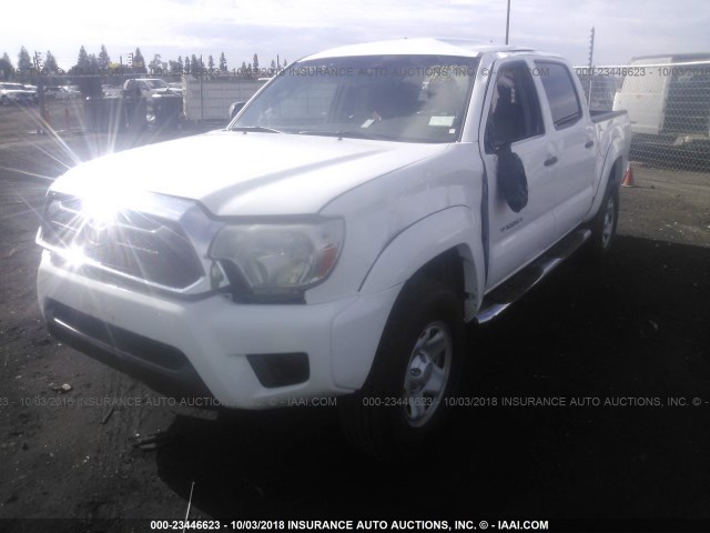 5TFJX4GN2DX019803 - 2013 TOYOTA TACOMA DOUBLE CAB 白色 照片 2