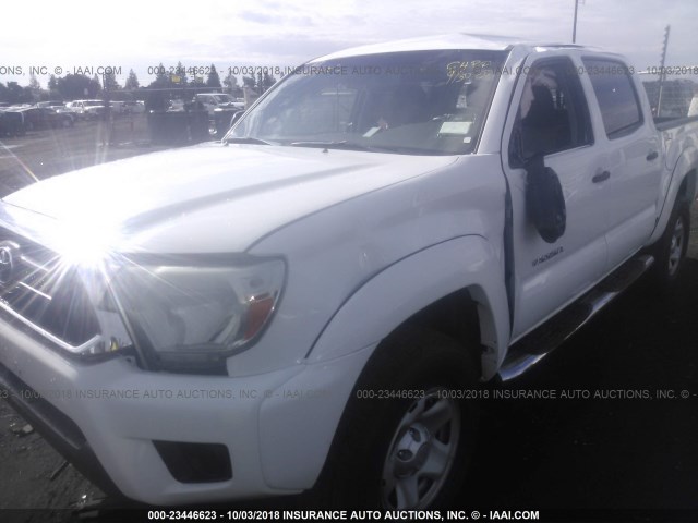 5TFJX4GN2DX019803 - 2013 TOYOTA TACOMA DOUBLE CAB 白色 照片 6