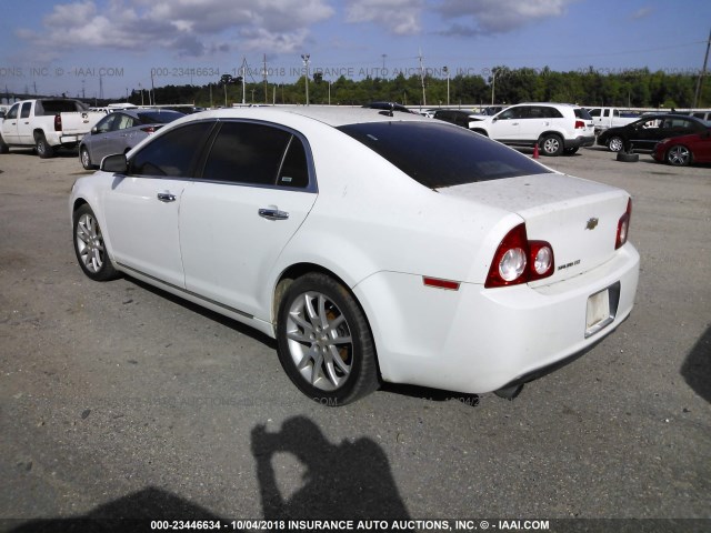 1G1ZE5E75BF344458 - 2011 CHEVROLET MALIBU LTZ 白色 照片 3