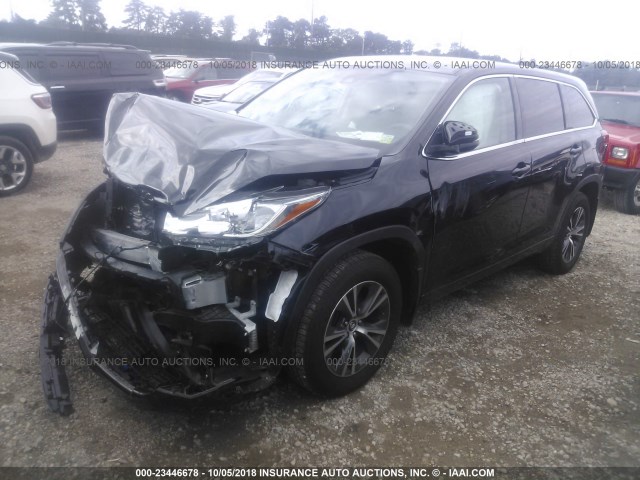 5TDBZRFH0HS401766 - 2017 TOYOTA HIGHLANDER LE/LE PLUS 黑色 照片 2