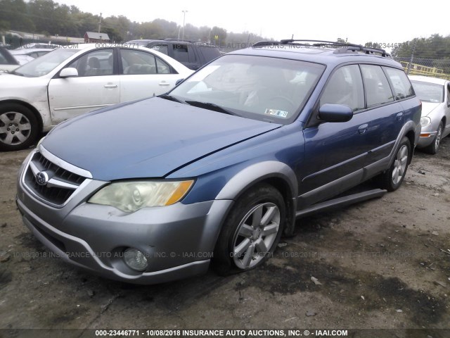 4S4BP62C087302904 - 2008 SUBARU OUTBACK 2.5I LIMITED BLUE photo 2