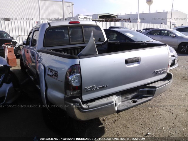 3TMJU62N79M078614 - 2009 TOYOTA TACOMA DOUBLE CAB PRERUNNER SILVER photo 3