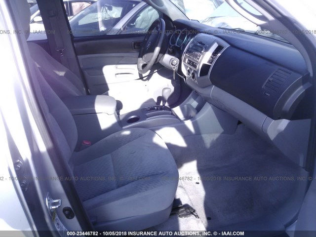 3TMJU62N79M078614 - 2009 TOYOTA TACOMA DOUBLE CAB PRERUNNER SILVER photo 5
