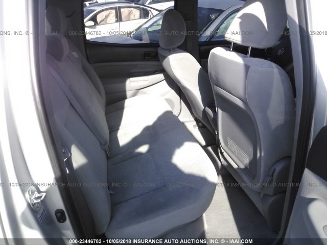 3TMJU62N79M078614 - 2009 TOYOTA TACOMA DOUBLE CAB PRERUNNER SILVER photo 8