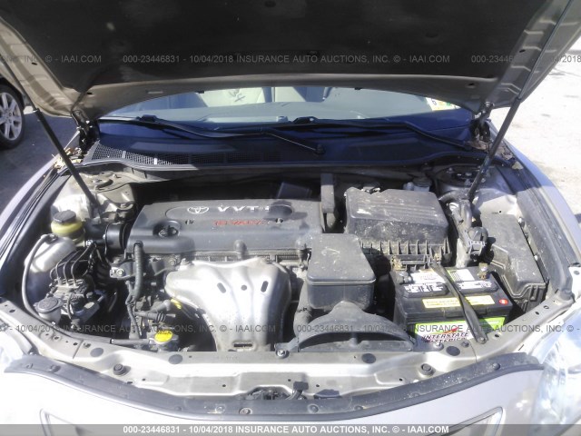 4T1BE46K59U288593 - 2009 TOYOTA CAMRY SE/LE/XLE 金色 照片 10