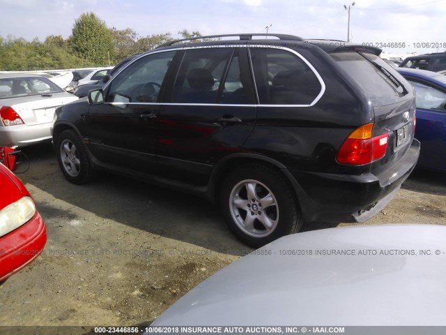 WBAFB33501LH15132 - 2001 BMW X5 4.4I BLACK photo 3
