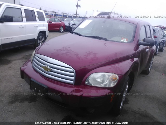 3GNDA13D57S627600 - 2007 CHEVROLET HHR LS Burdeos foto 2