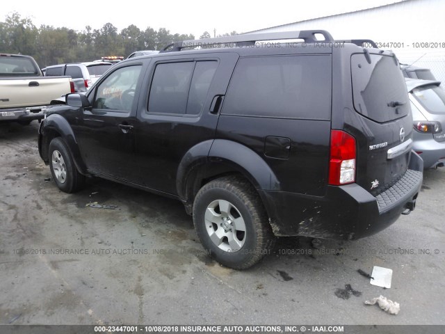 5N1AR18B09C617511 - 2009 NISSAN PATHFINDER S/LE/SE BLACK photo 3