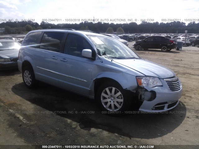 2C4RC1BG6DR713883 - 2013 CHRYSLER TOWN & COUNTRY TOURING BLUE photo 1