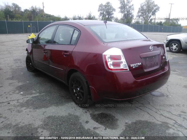 3N1AB61E77L725834 - 2007 NISSAN SENTRA 2.0/2.0S/2.0SL MAROON photo 3