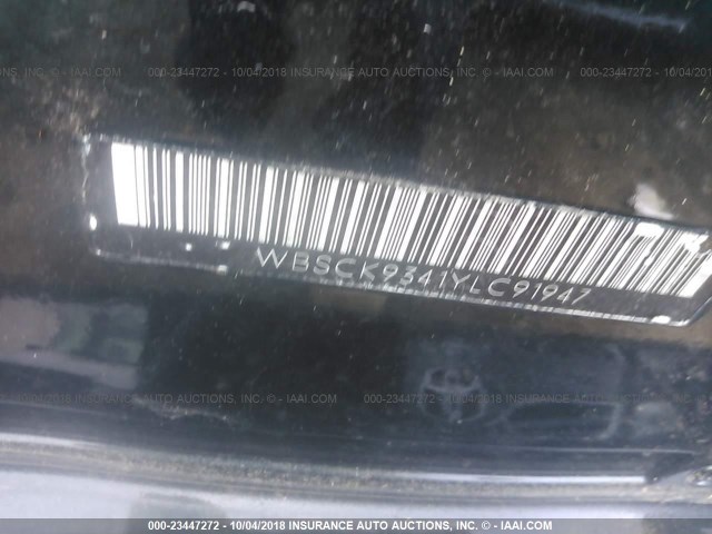 WBSCK9341YLC91947 - 2000 BMW M ROADSTER GREEN photo 9