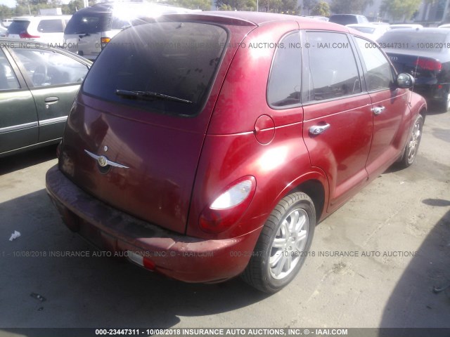 3A8FY68B06T276503 - 2006 CHRYSLER PT CRUISER LIMITED RED photo 4