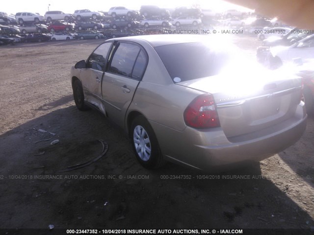 1G1ZS51F06F194738 - 2006 CHEVROLET MALIBU LS ოქროსფერი ფოტო 3