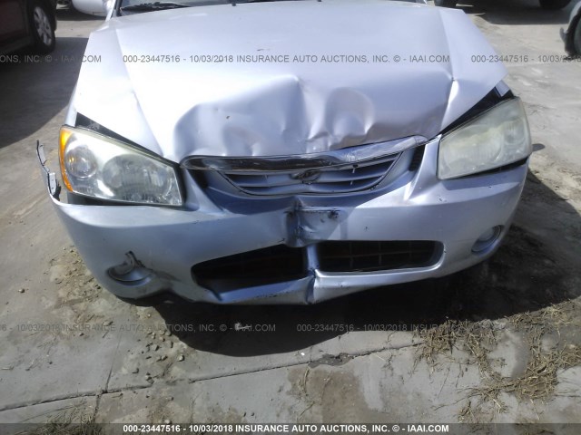 KNAFE121365242572 - 2006 KIA NEW SPECTRA LX/EX SILVER photo 6