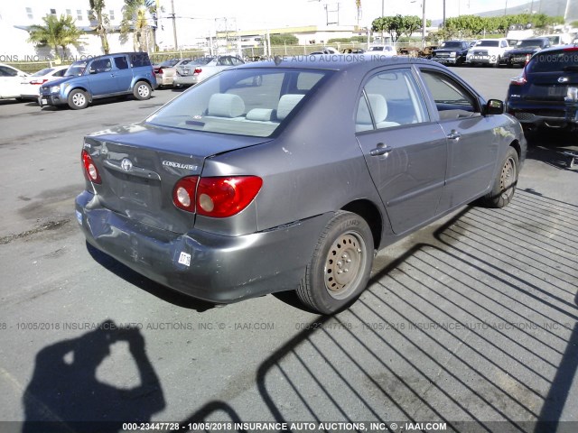 1NXBR32EX8Z943540 - 2008 TOYOTA COROLLA CE/LE/S GRAY photo 4