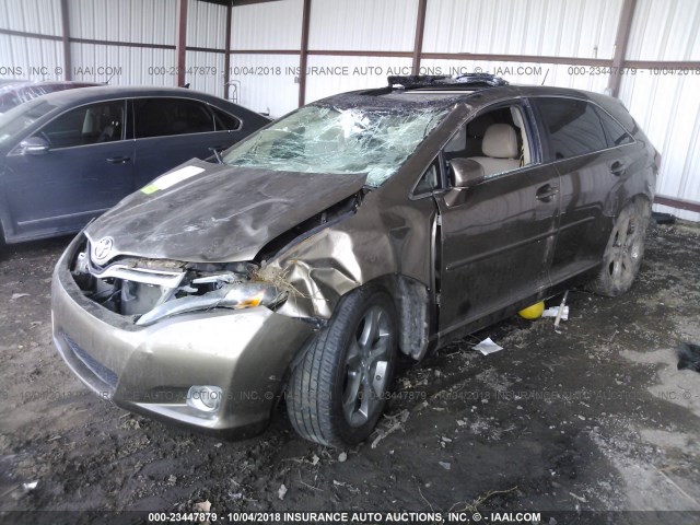 4T3ZK3BB8AU032418 - 2010 TOYOTA VENZA BROWN photo 2