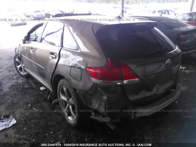 4T3ZK3BB8AU032418 - 2010 TOYOTA VENZA BROWN photo 3