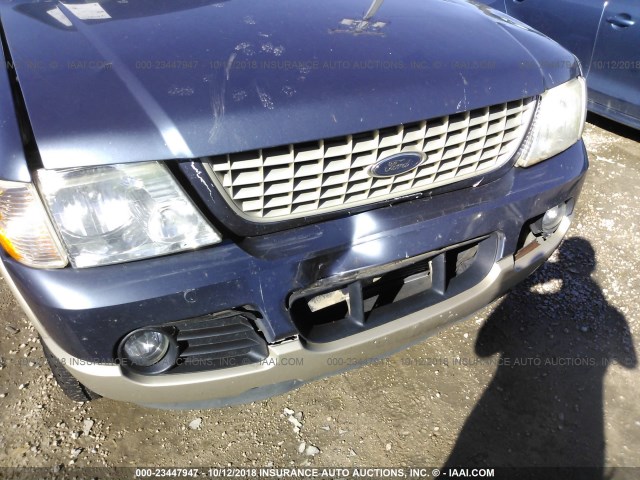 1FMDU74K45UA77900 - 2005 FORD EXPLORER EDDIE BAUER BLUE photo 6