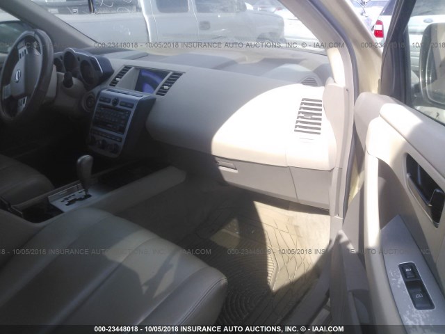 JN8AZ08W34W304420 - 2004 NISSAN MURANO SL/SE GOLD photo 5