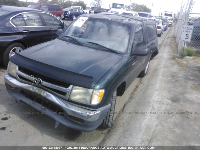 4TANL42N5YZ599591 - 2000 TOYOTA TACOMA GREEN photo 2