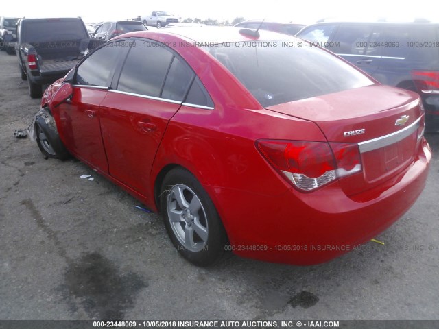 1G1PC5SB9F7279121 - 2015 CHEVROLET CRUZE LT RED photo 3