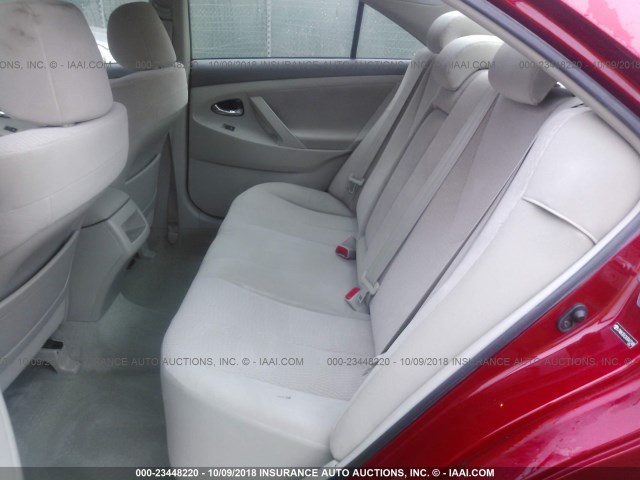 JTNBK3EK2A3047248 - 2010 TOYOTA CAMRY SE/LE/XLE წითელი ფოტო 8