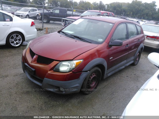 5Y2SL62854Z437810 - 2004 PONTIAC VIBE ORANGE photo 2