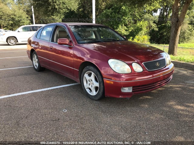 JT8BD68S6Y0092845 - 2000 LEXUS GS 300 RED photo 1