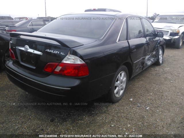 4T1BF28B23U338260 - 2003 TOYOTA AVALON XL/XLS BLACK photo 4