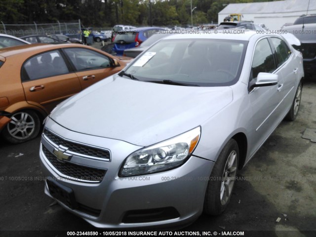 1G11C5SAXDF346549 - 2013 CHEVROLET MALIBU 1LT SILVER photo 2