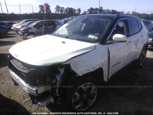 3C4NJDCB3JT284851 - 2018 JEEP COMPASS LIMITED WHITE photo 6