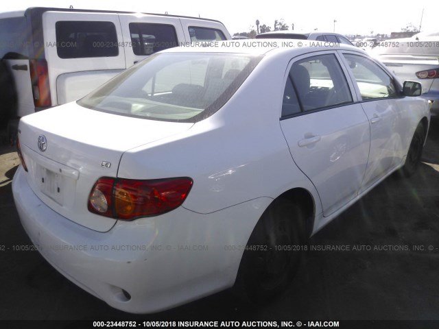 JTDBL40E899084869 - 2009 TOYOTA COROLLA LE/XLE WHITE photo 4