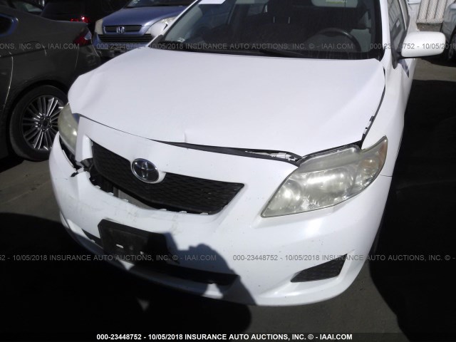 JTDBL40E899084869 - 2009 TOYOTA COROLLA LE/XLE WHITE photo 6